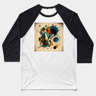 Barcelona - Abstract Art Baseball T-Shirt